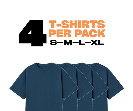 "Navy Blue" Blank T-shirt ( Pack of 4 )